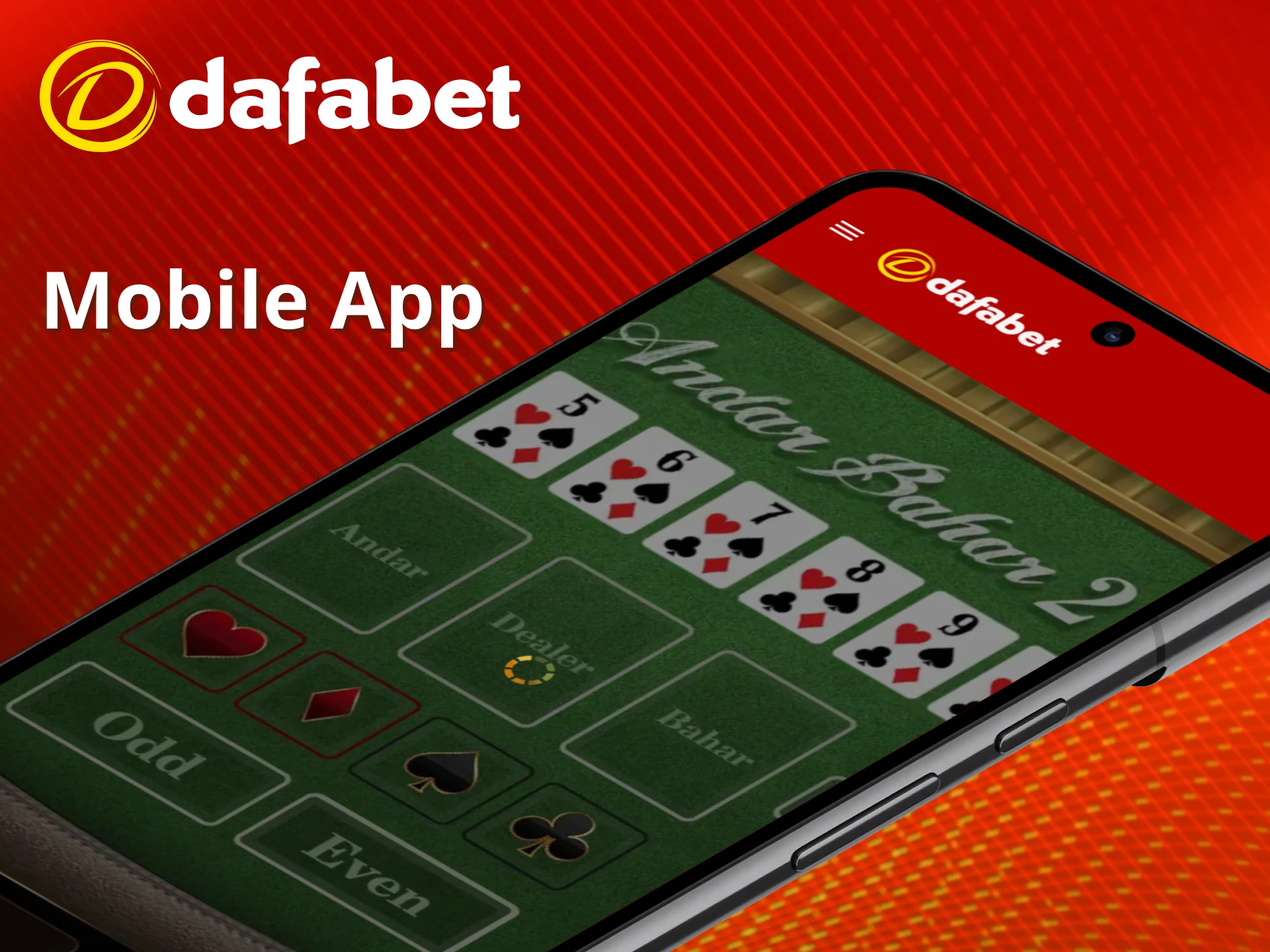 Play Andar Bahar on mobile with Dafabet.