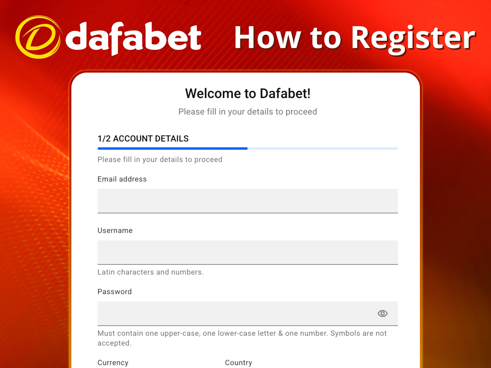 Register easily for horse racing betting at Dafabet.