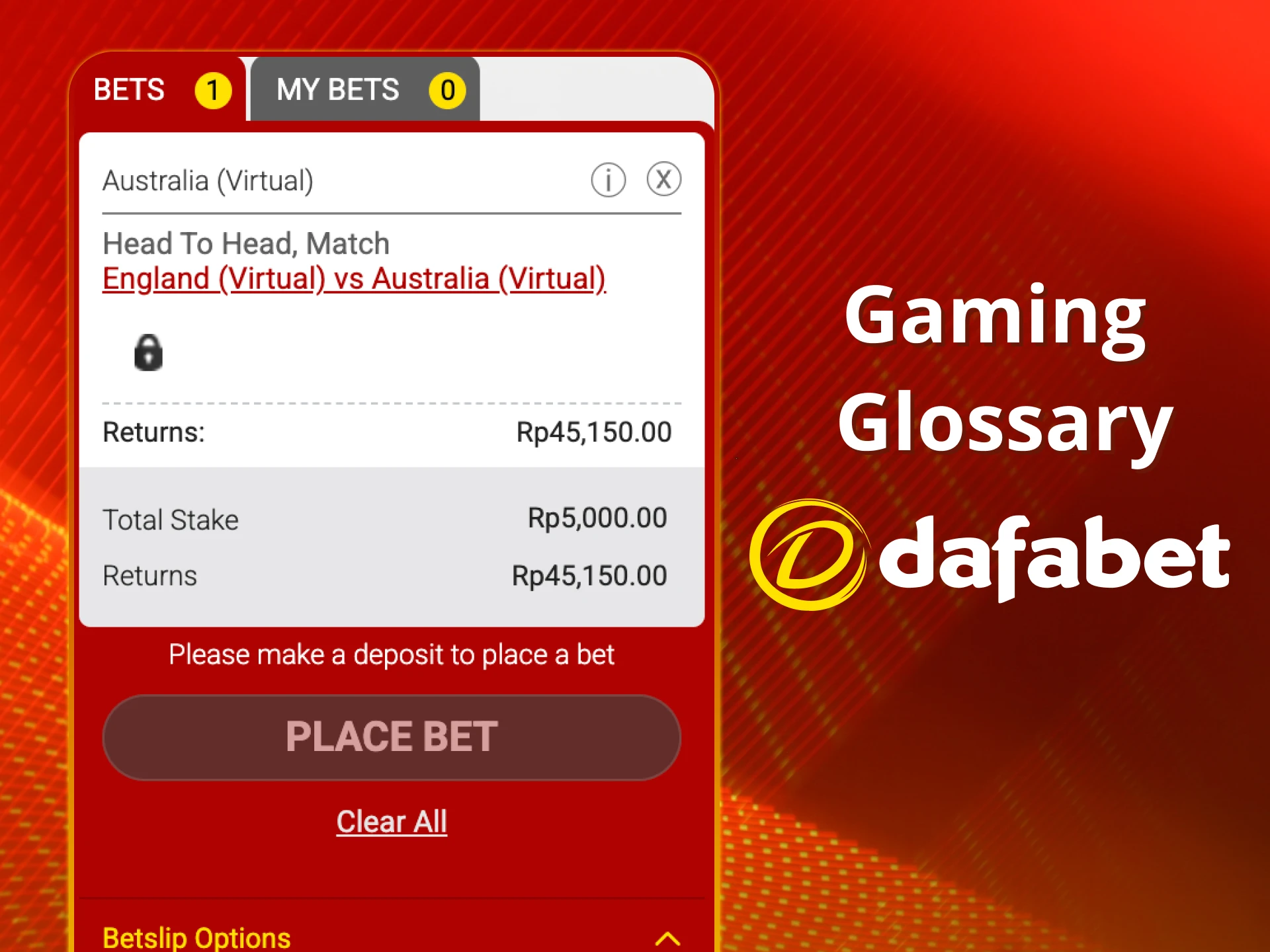 Learn gaming terms and win big at Dafabet.