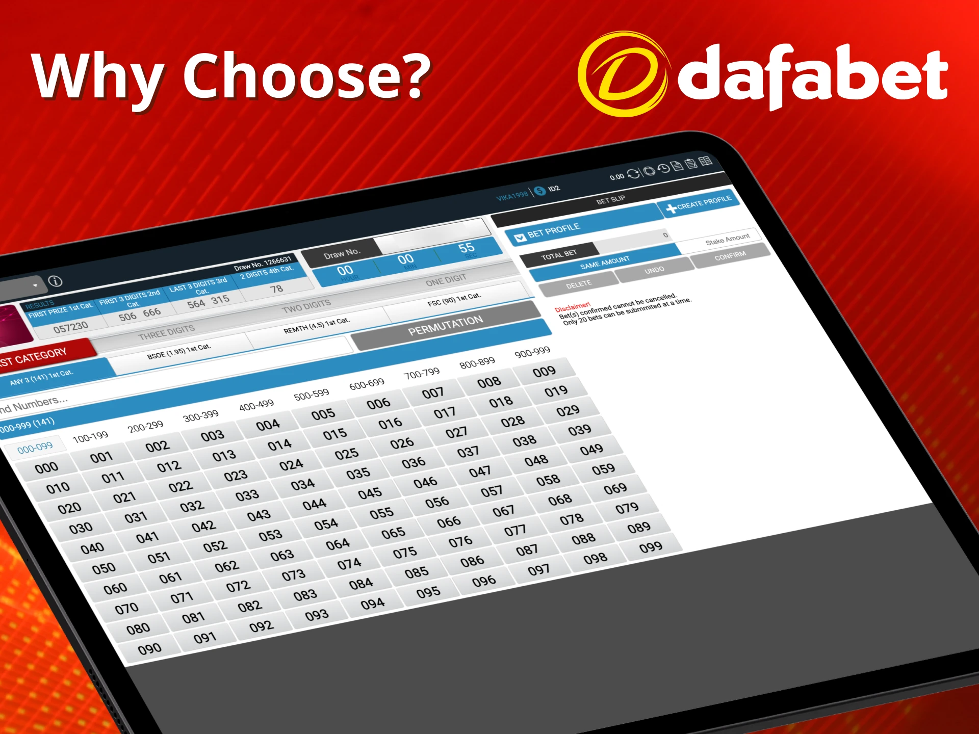 See why players choose Dafabet lottery.